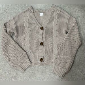 3/$20 NWOT Eusie Tan Cardigan Girls size L